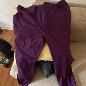 Heart Soul Break On Through stretch Jogger pant- Eggplant